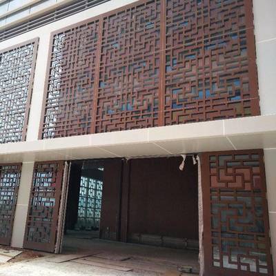 雕刻雕花鋁單板門頭美觀裝飾安裝 - 佛山市南海區里水軍輝建材經營部